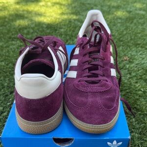 Adidas Handball Spezial Burgundy Suede Sneakers